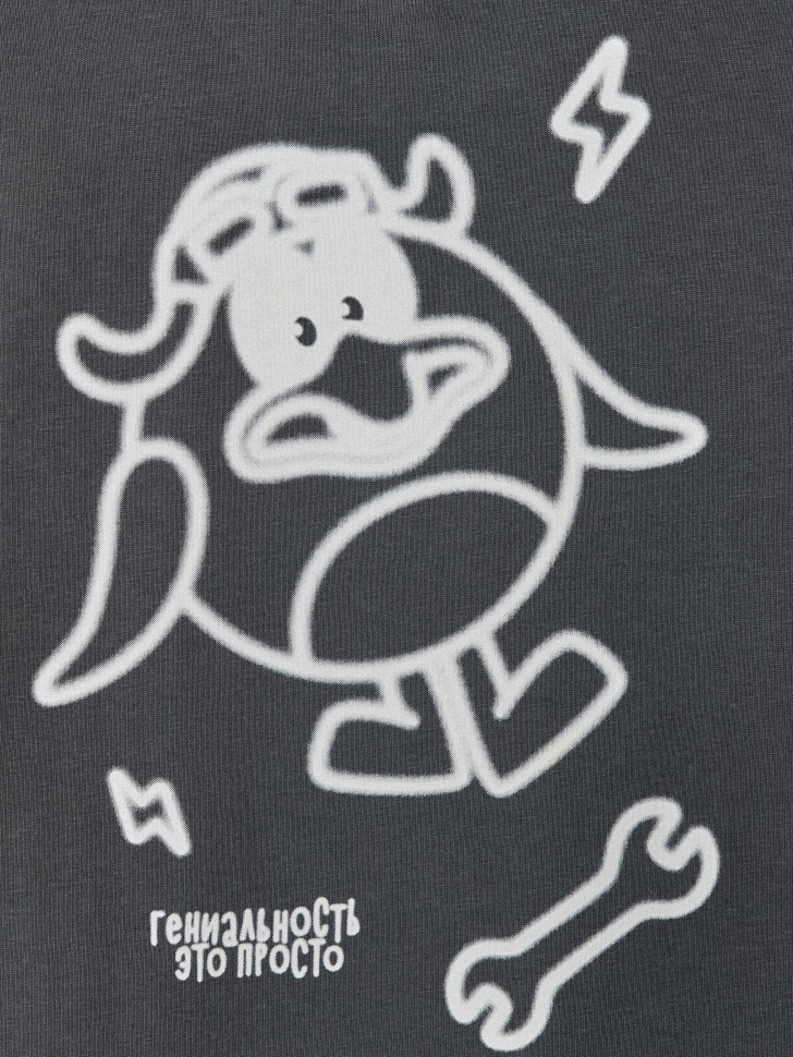 футболка оверсайз для мальчиков с принтом  x смешарики 4610517184269 с промокодом