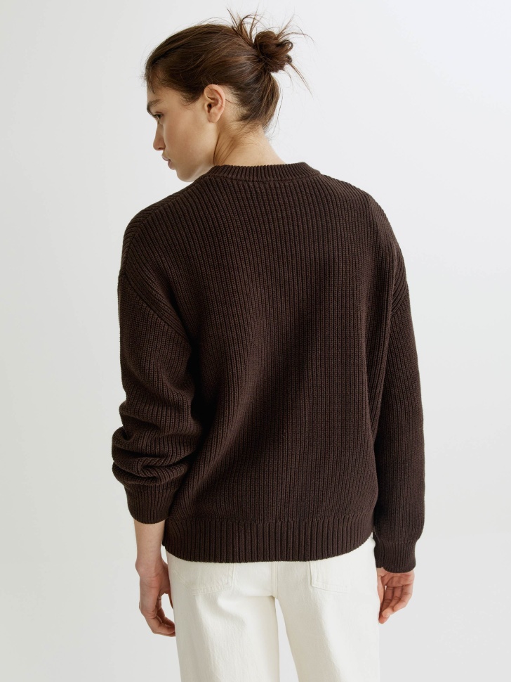 базовый вязаный джемпер оверсайз по цене 1999 руб вид справа