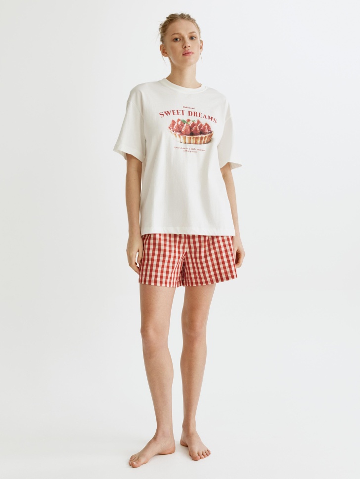 пижама с принтом из хлопка 4610517472007 фотография