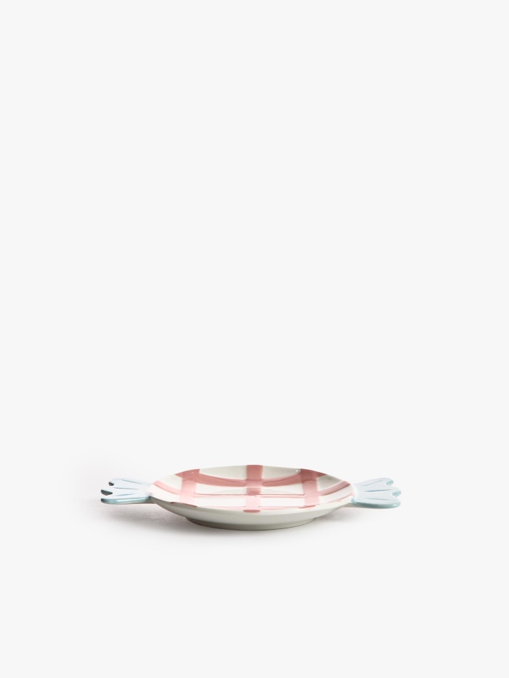 детская десертная тарелка из фарфора с декором по цене 999 руб вид справа