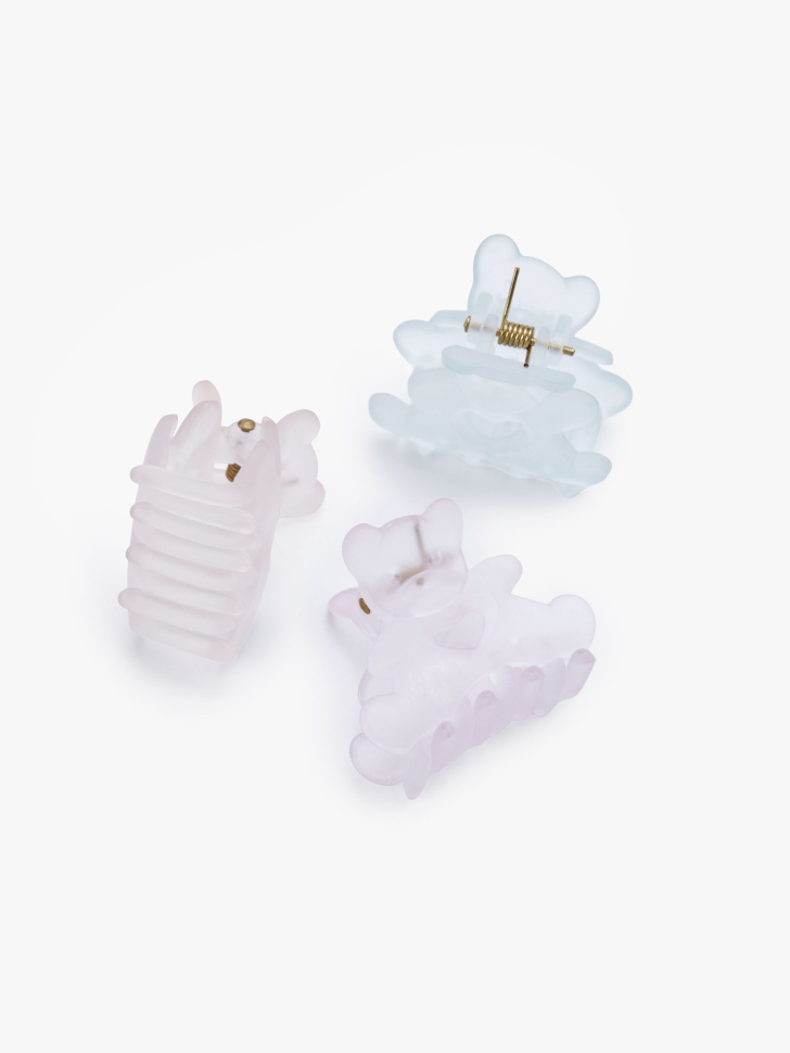 набор заколок-крабиков для девочек, 3 шт. от бренда sela вид слева