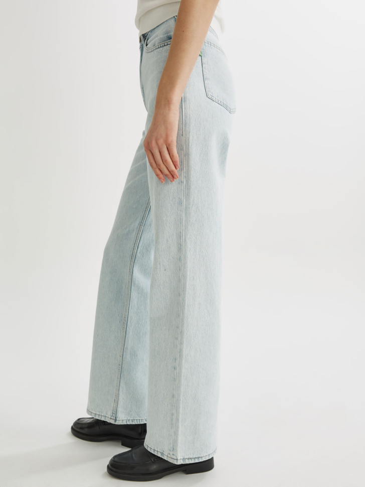 широкие джинсы 411 на высокий рост из органического хлопка по цене 3599 руб вид справа