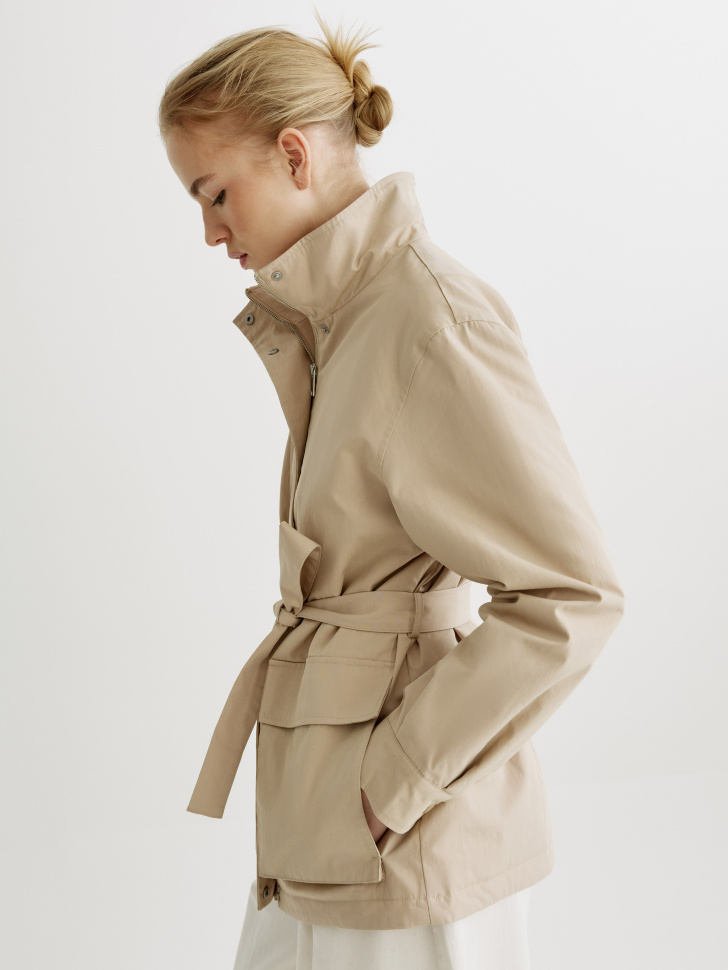 Куртка утепленная с поясом SELA, черный, арт. 42047