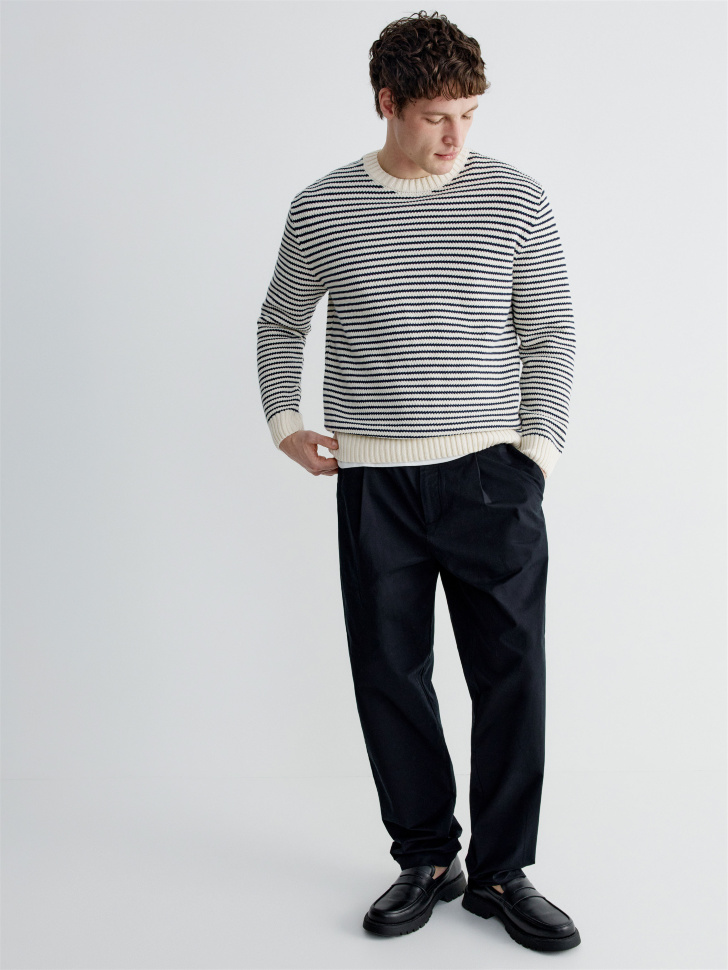 Брюки SELA прямого кроя из хлопка, арт. 38269