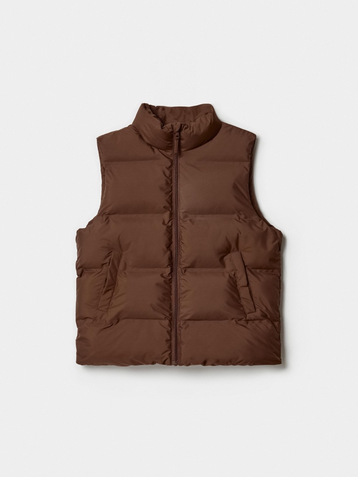 базовый дутый жилет для мальчиков из россии вид сбоку