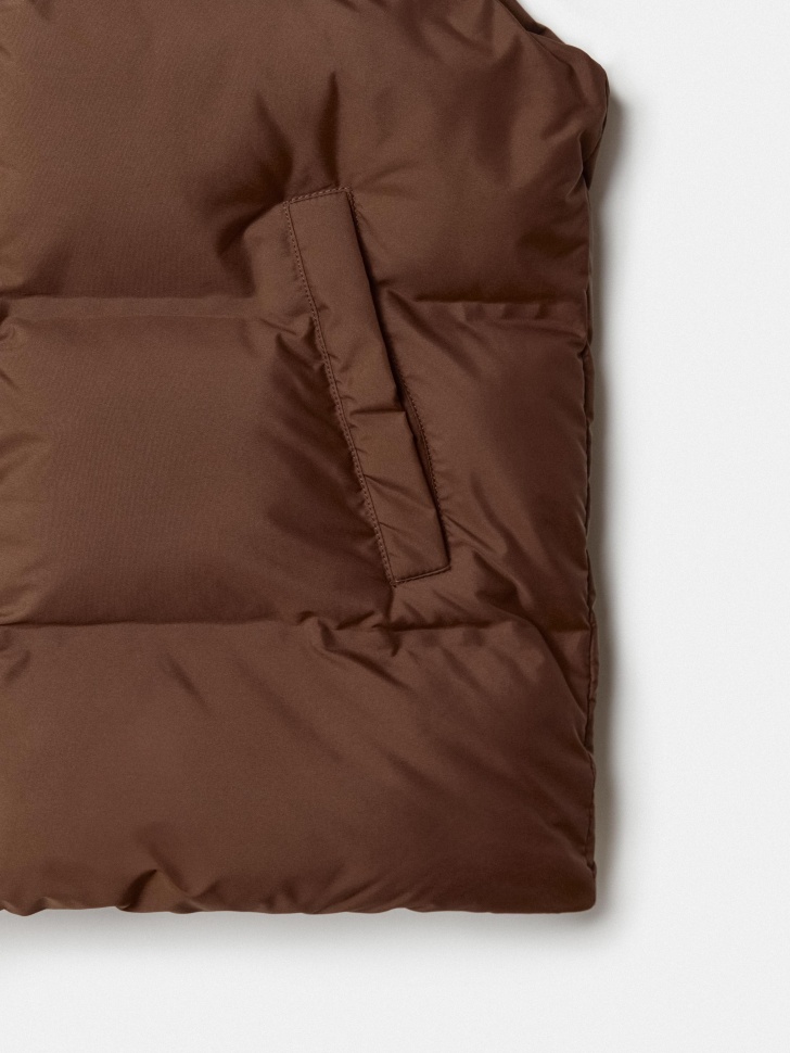 базовый дутый жилет для мальчиков универсального стиля с лицевой стороны