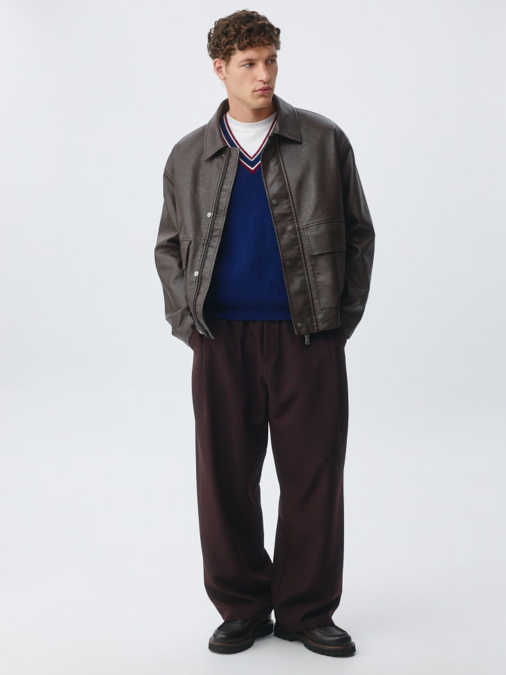 Вязаный жилет Relaxed fit с содержанием шерсти. Фото №3