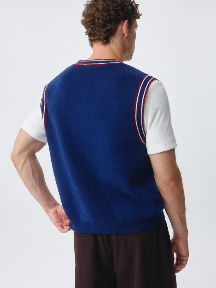 Вязаный жилет Relaxed fit с содержанием шерсти. Фото №4