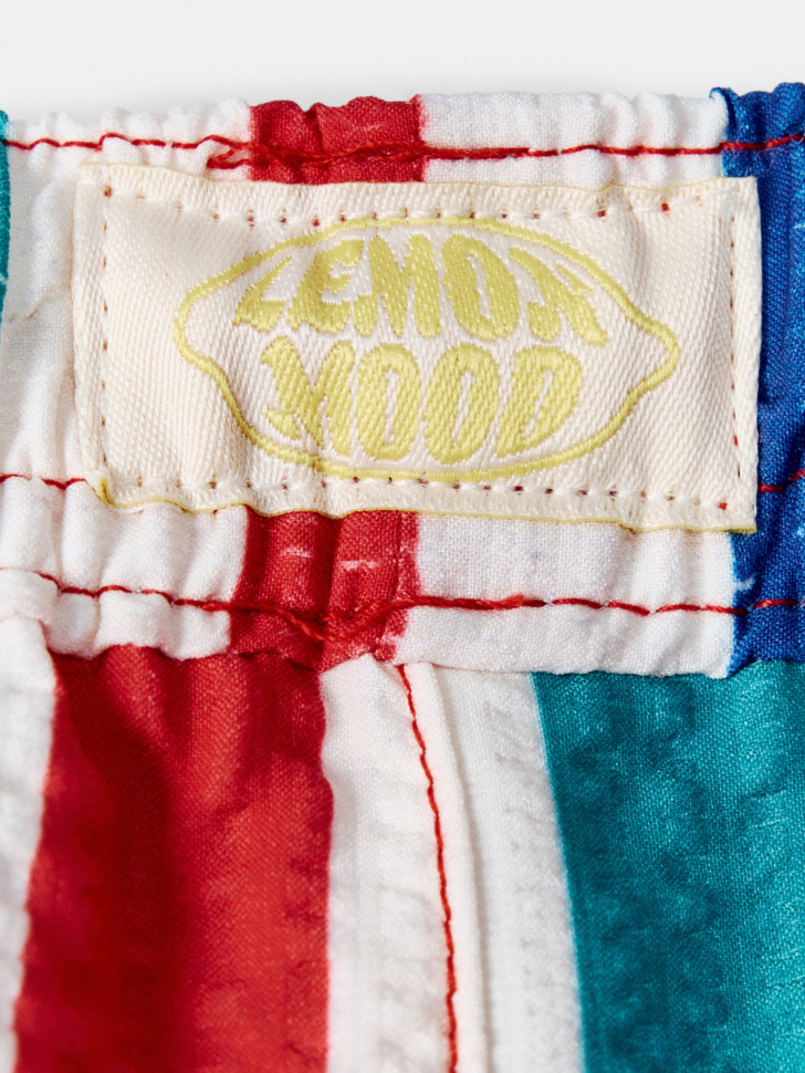 пляжные шорты в полоску для мальчиков из россии вид сбоку