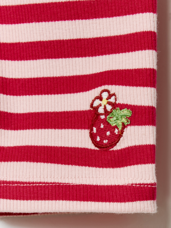 велосипедки с принтом и вышивкой для девочек по цене 899 руб вид справа