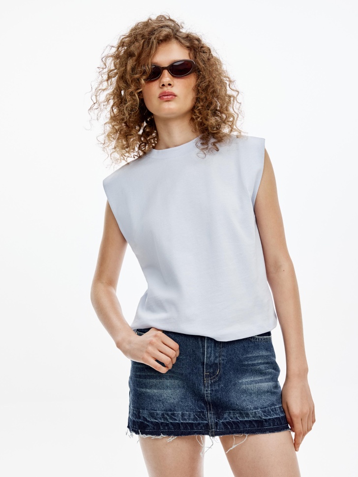 Топ оверсайз Sela, белый, арт. 53685