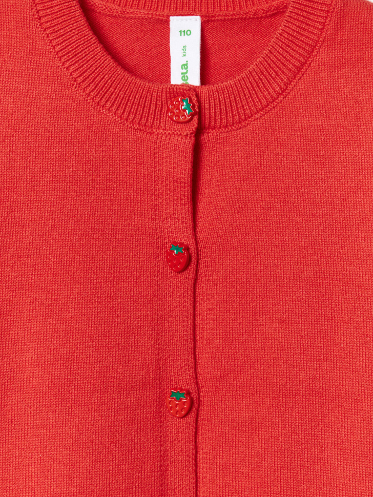 кардиган с короткими рукавами для девочек по цене 1799 руб вид справа