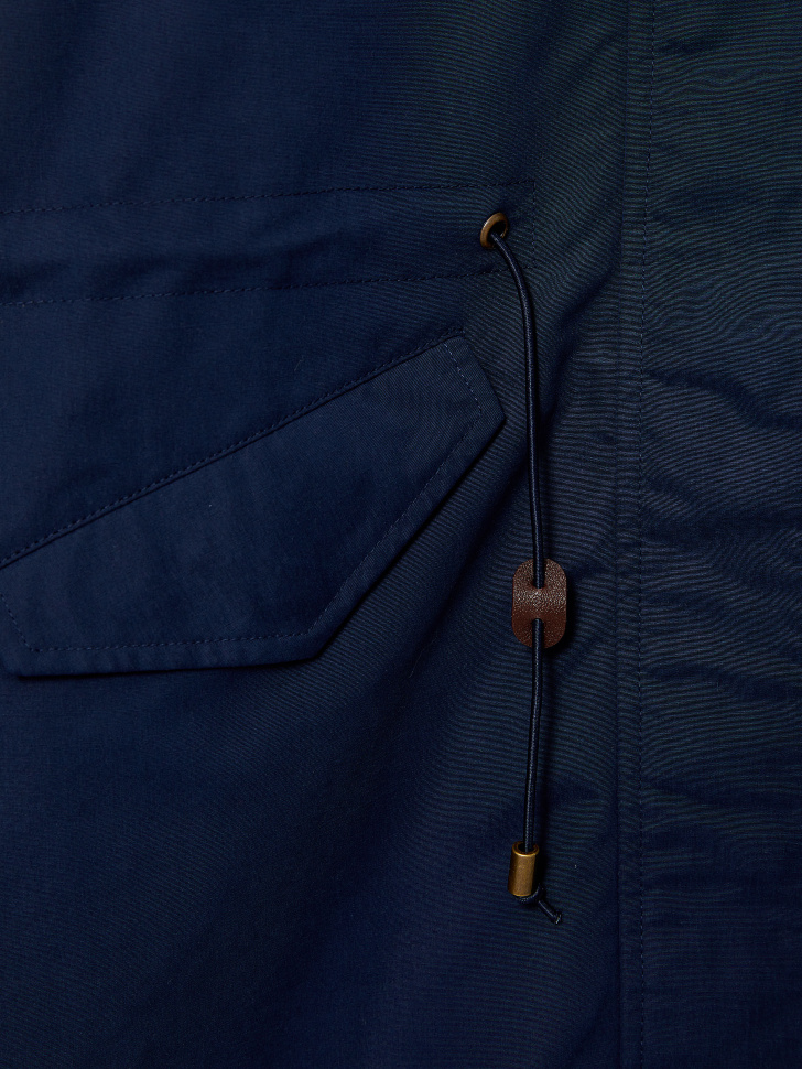 

Легкая парка с капюшоном для девочек, Синий