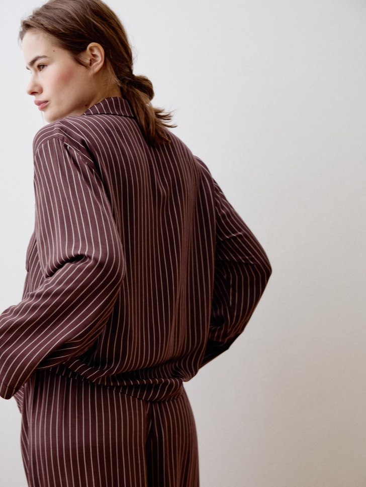 домашняя рубашка в полоску 4680798798752 с промокодом