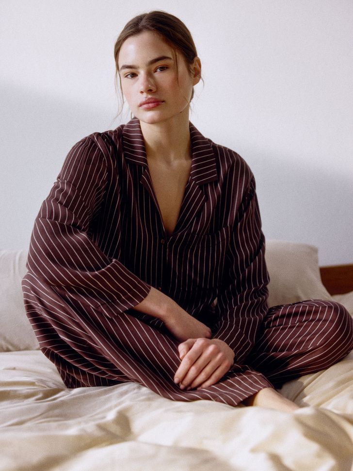 

Домашняя рубашка в полоску, 5811140306