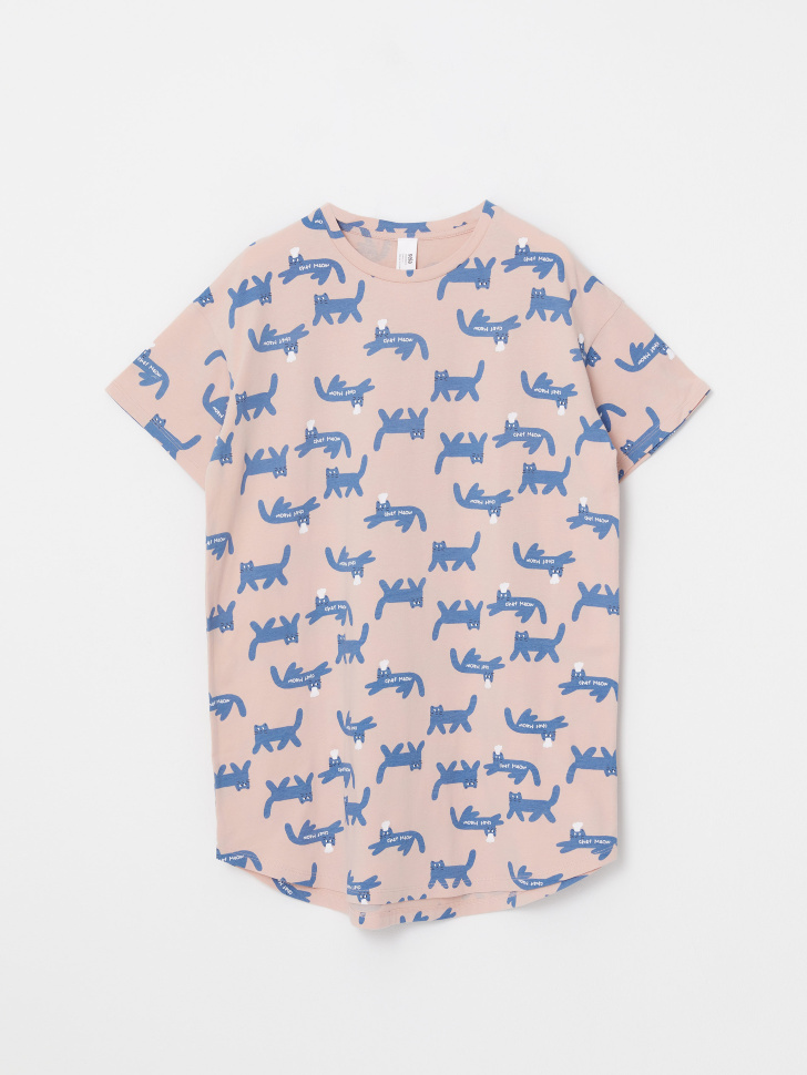 Ночная сорочка с принтом для девочек (розовый, 134-140 (9-10 YEARS)) от Sela