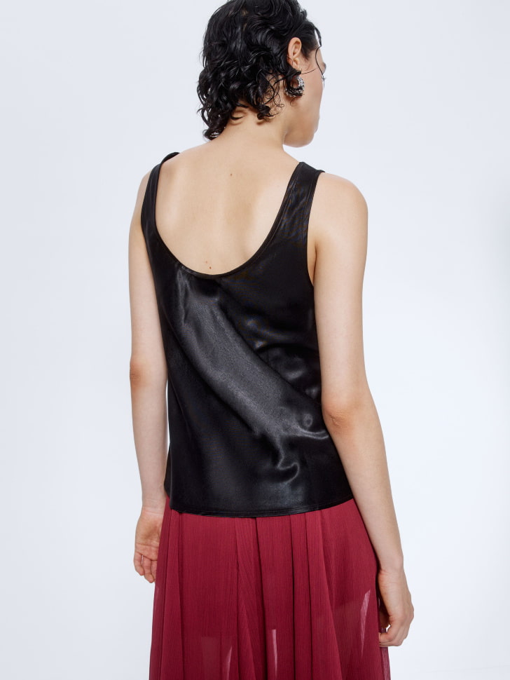 вечерний топ из сатина 4610517150103 в интернет магазине