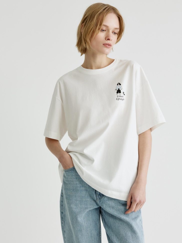 футболка оверсайз с принтом 4610517356178 фотография