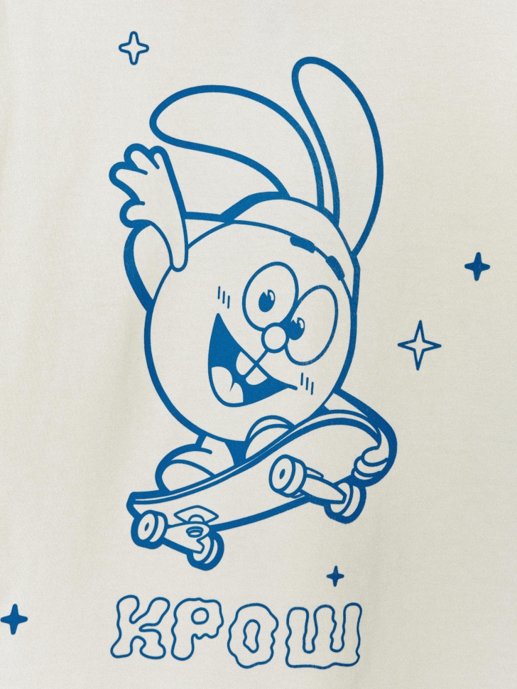 футболка оверсайз для мальчиков с принтом  x смешарики 4610517184238 купить с доставкой