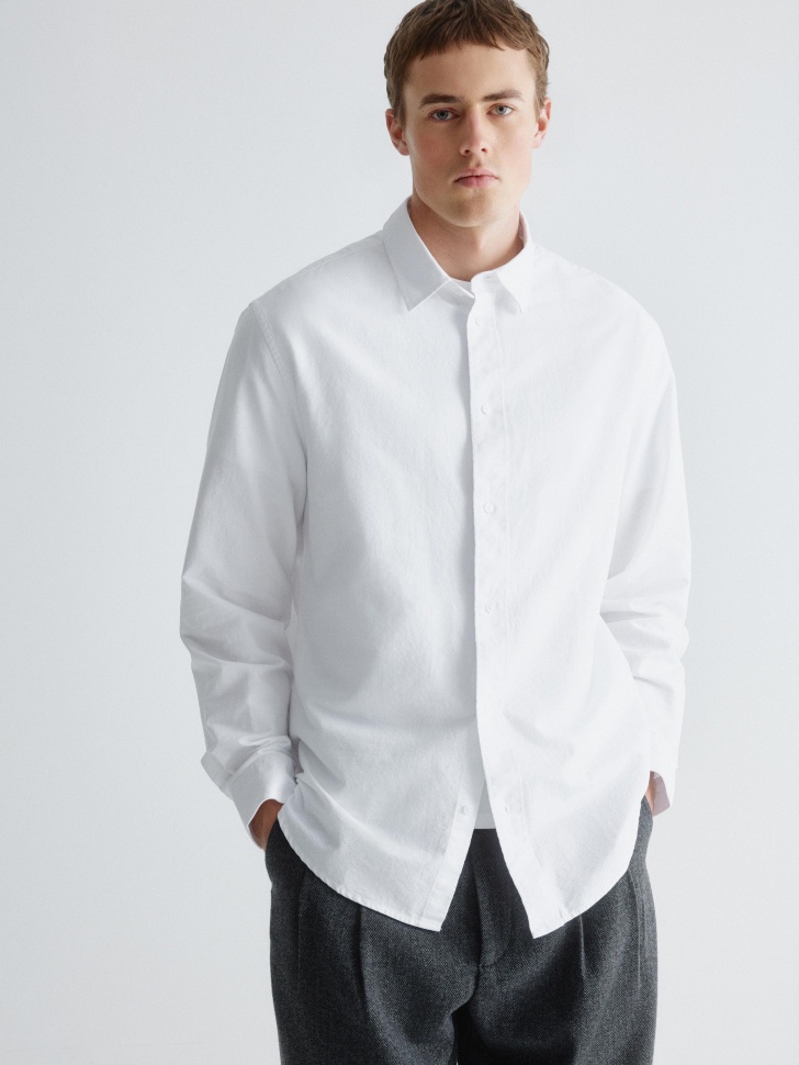 классическая рубашка прямого кроя 4610517138019 фотография