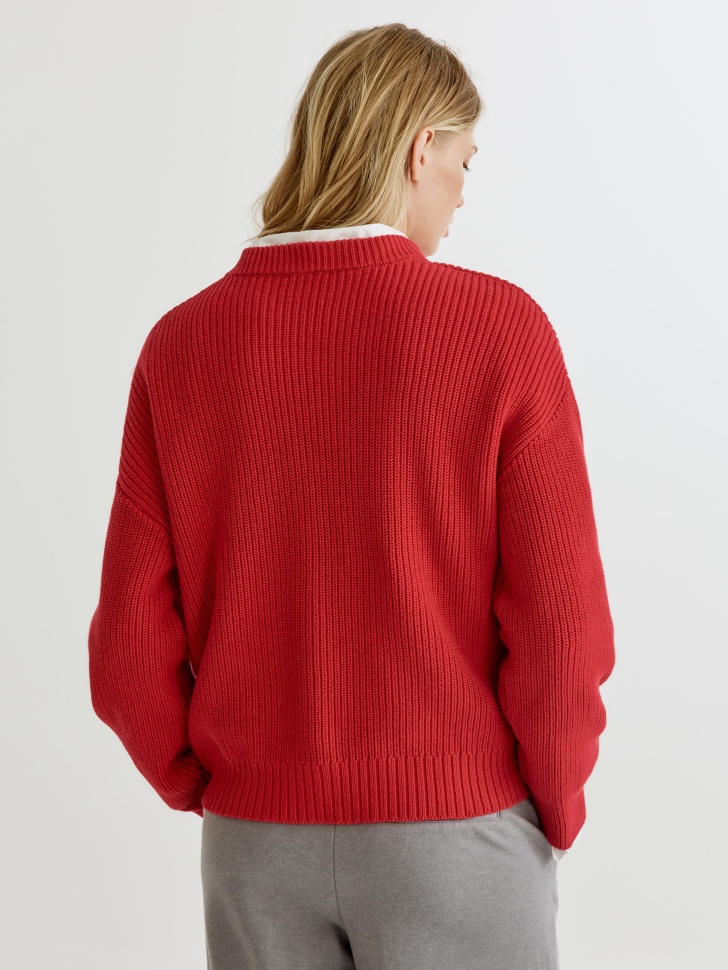 базовый вязаный джемпер оверсайз по цене 1999 руб вид справа