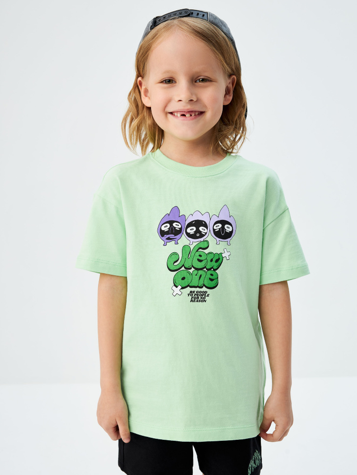 

Футболка с принтом для мальчиков