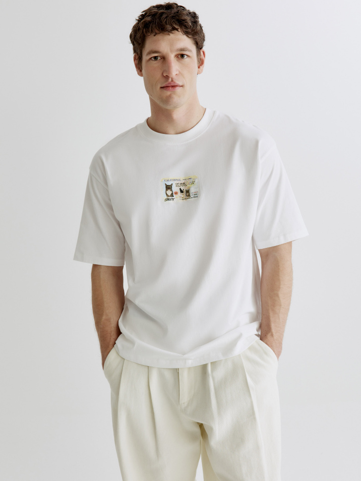 

Футболка Oversize fit с принтом, SL6803110214