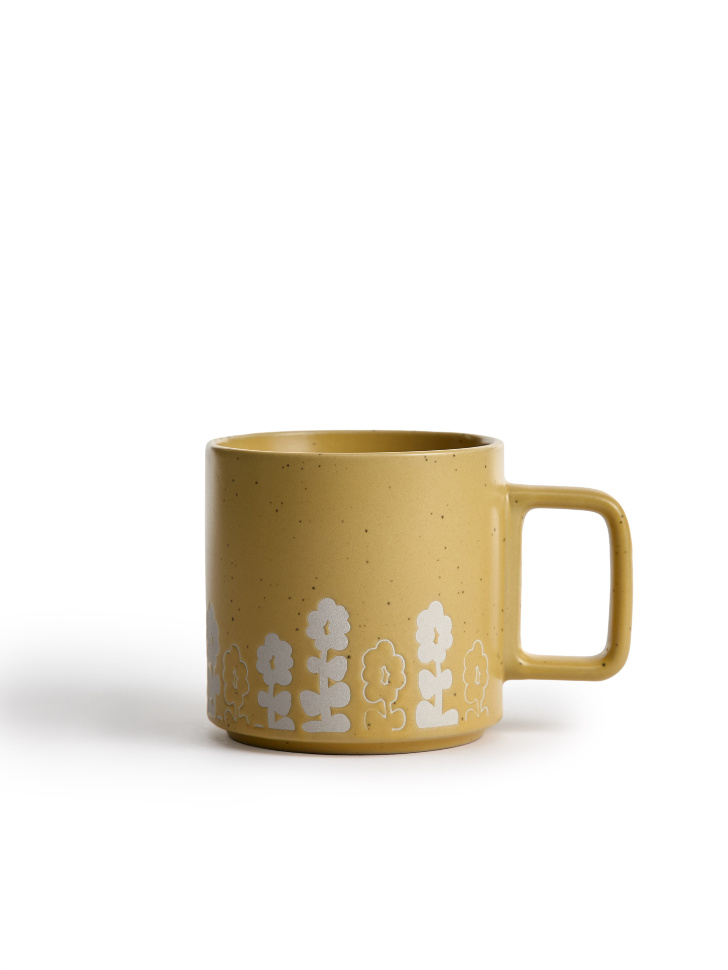 кружка из каменной керамики с рисунком 4640611167509 фотография