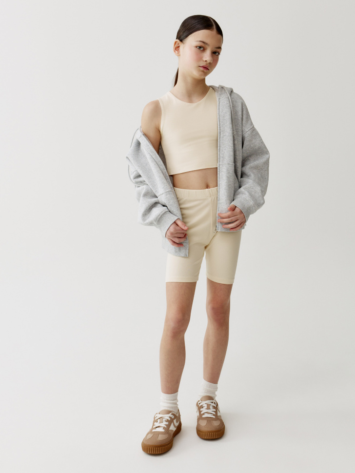 укороченный топ для девочек от бренда sela вид слева