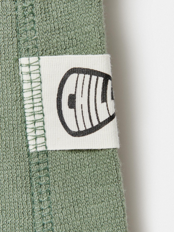 удлиненные трикотажные шорты для мальчиков из хлопка спереди