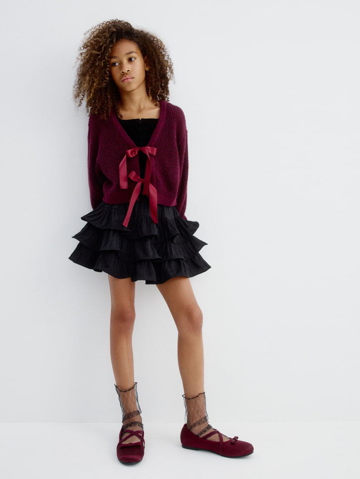 нарядная юбка-шорты с воланами для девочек 4680798711485 фотография