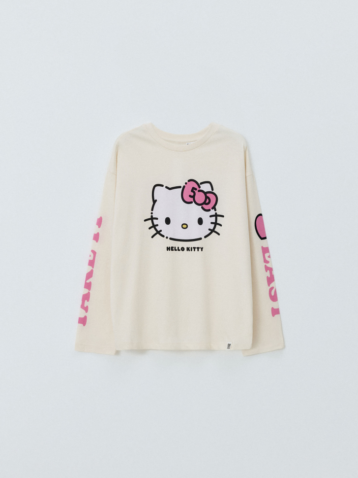 

Домашний лонгслив с принтом Hello Kitty для девочек