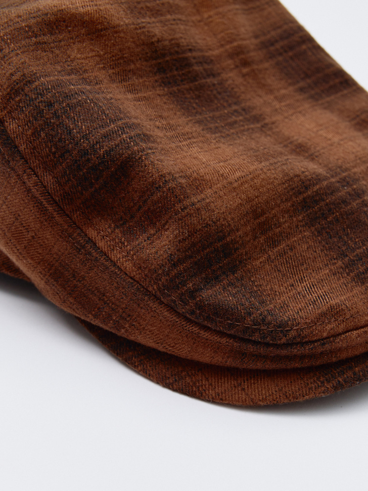 кепи в клетку детское из россии вид сбоку