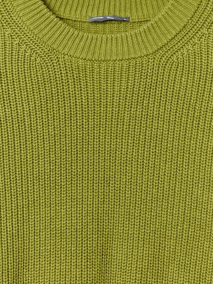 базовый вязаный джемпер оверсайз от бренда sela вид слева