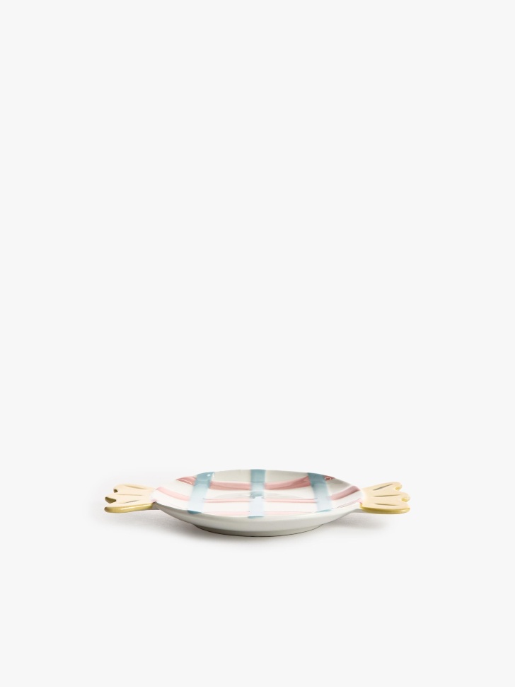 детская десертная тарелка из фарфора с декором по цене 999 руб вид справа