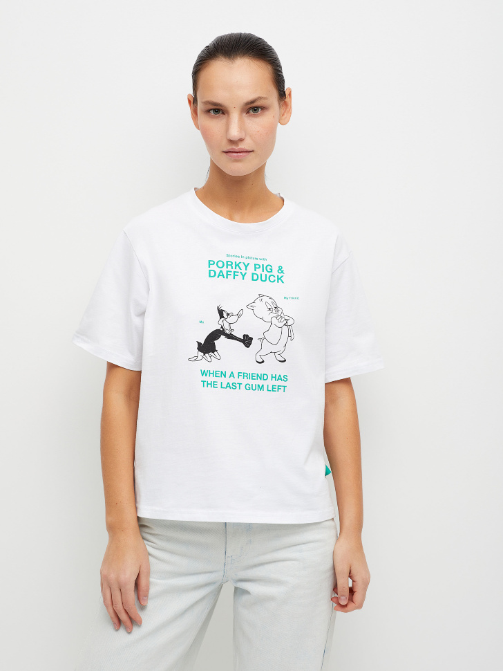 

Футболка с принтом Looney Tunes, Белый