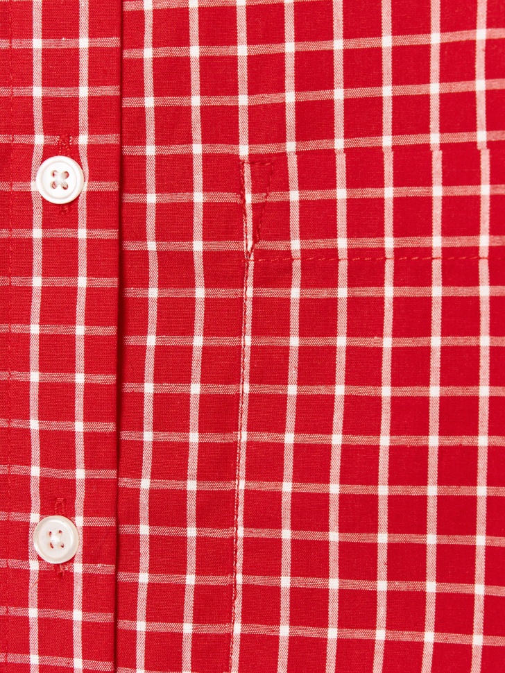 рубашка оверсайз в клетку для девочек по цене 2299 руб вид справа