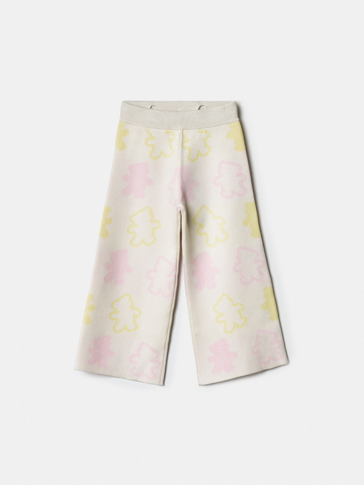 вязаные широкие брюки с принтом для девочек 4610517544605 фотография