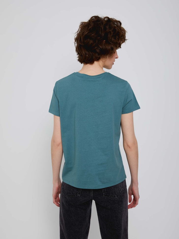 Базовая футболка из органического хлопка (зеленый, XS) от Sela