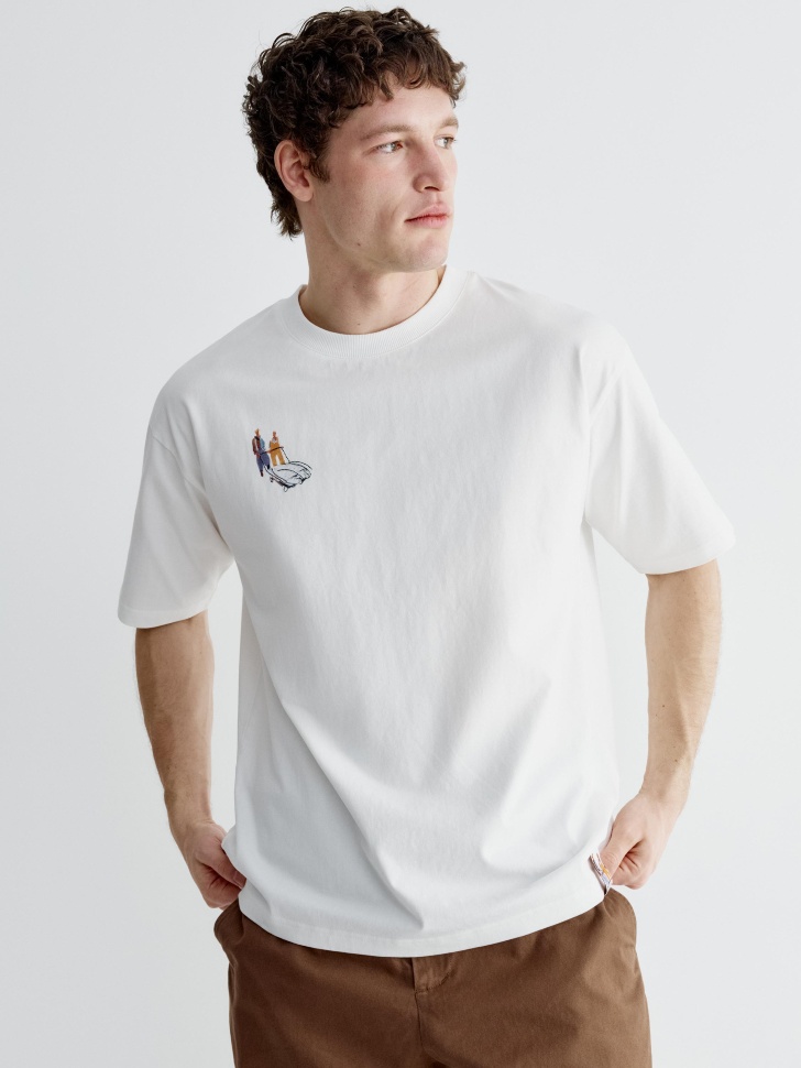 Футболка оверсайз Sela ART PEOPLE, белый, арт. 44993