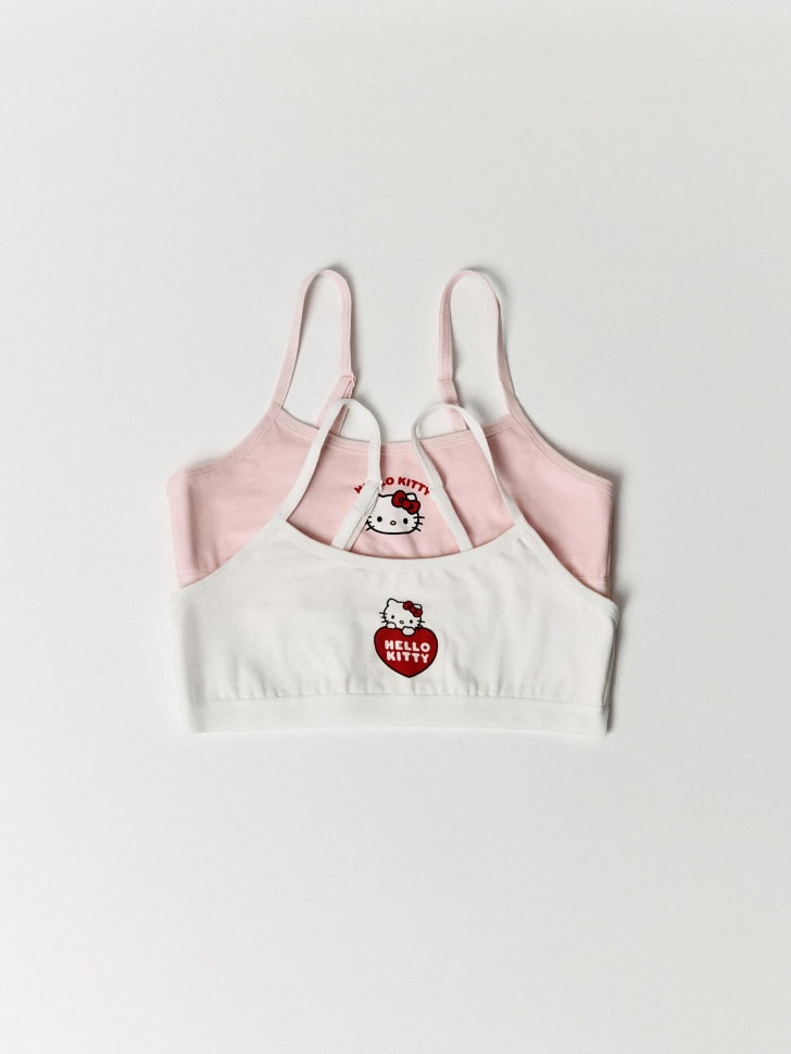 Набор топов для девочек с принтом Hello Kitty, 2 шт.