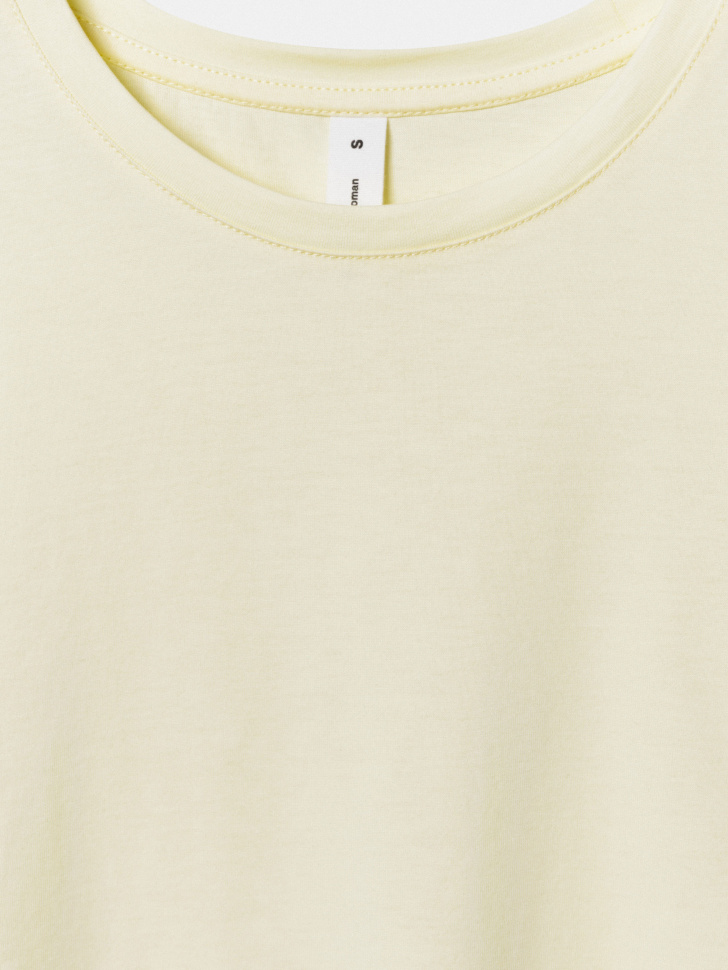 футболка мэри прямого кроя из хлопка спереди