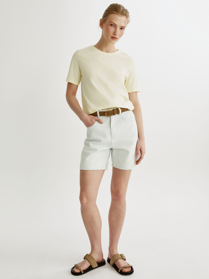 футболка мэри прямого кроя от бренда sela вид слева