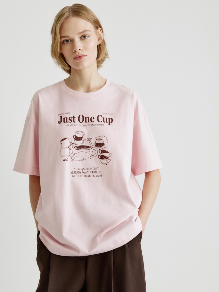 футболка оверсайз с принтом 4610517356277 фотография