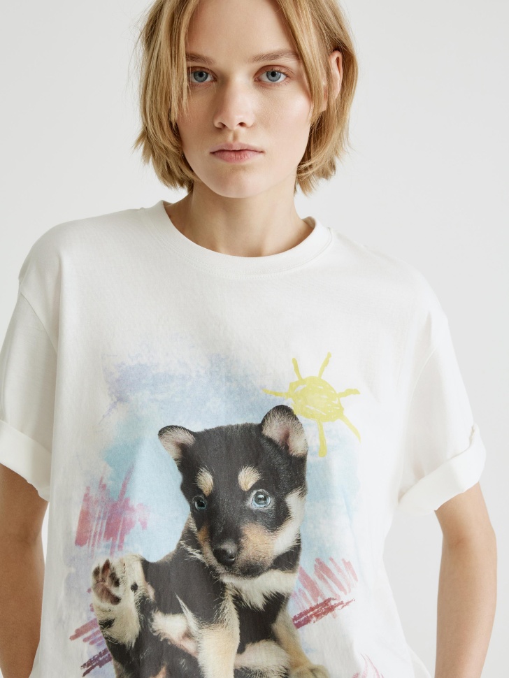 домашняя футболка оверсайз с принтом 4610517328335 в интернет магазине