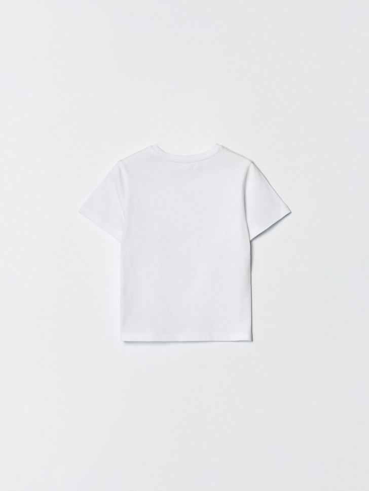 базовая футболка детская от бренда sela вид слева