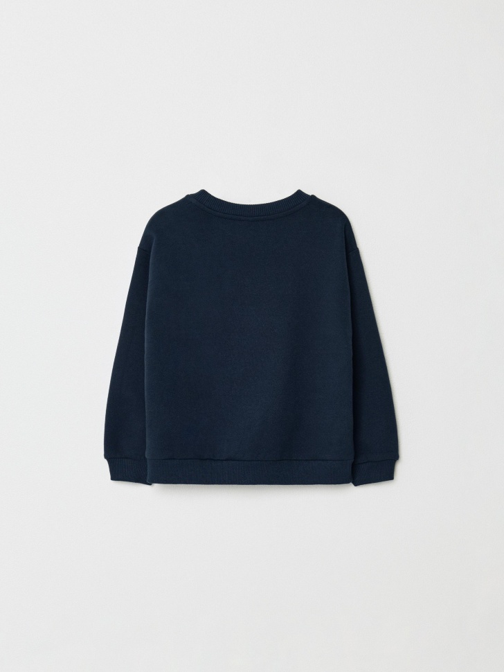 свитшот с принтом для мальчиков из хлопка спереди