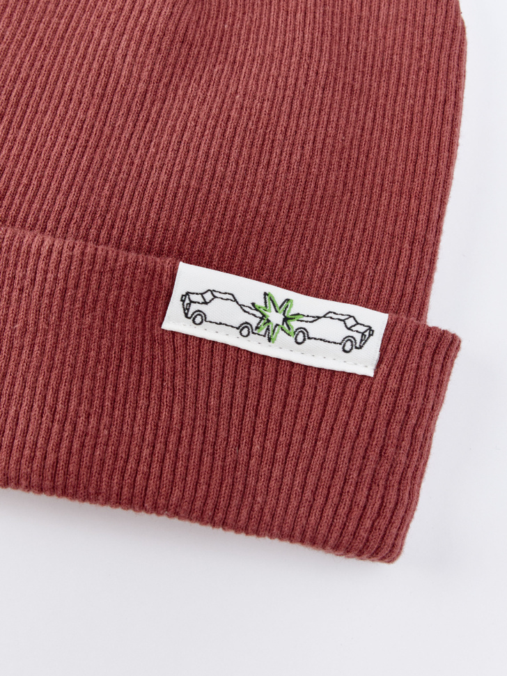 шапка бини для мальчиков от бренда sela вид слева