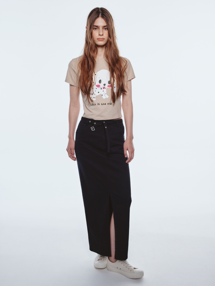 Твилловая юбка макси Sela Young, арт. 34182