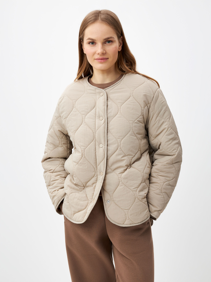 

Базовая стеганая куртка оверсайз